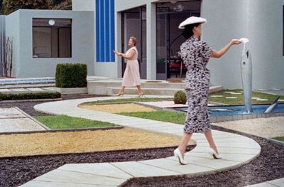 tati-photo-mon_oncle-03 Jacques Tati - Mon Oncle - la maison ultra moderne