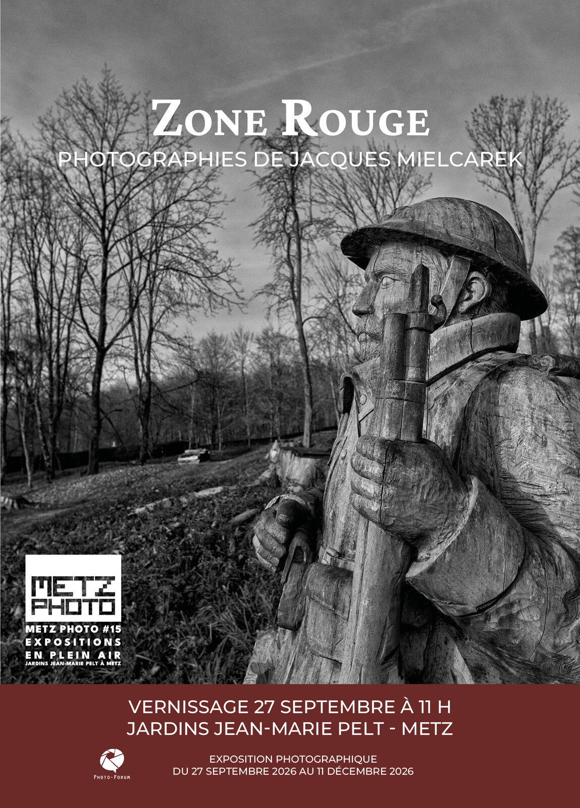 Flyer de l'exposition photographique Zone Rouge à Metz Photo