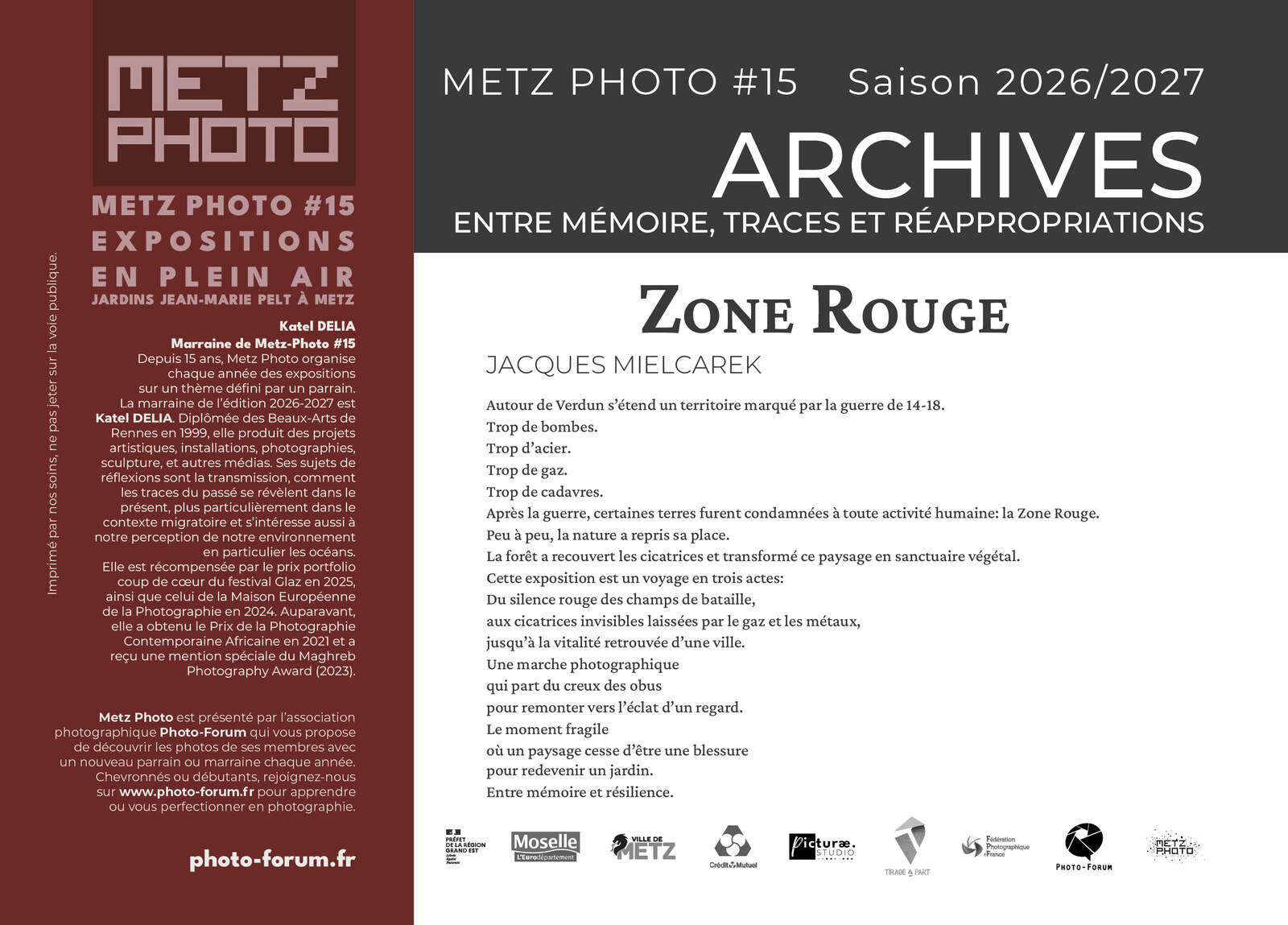 Présentation de l'exposition Zone Rouge – Entre Mémoire et Résilience à Metz